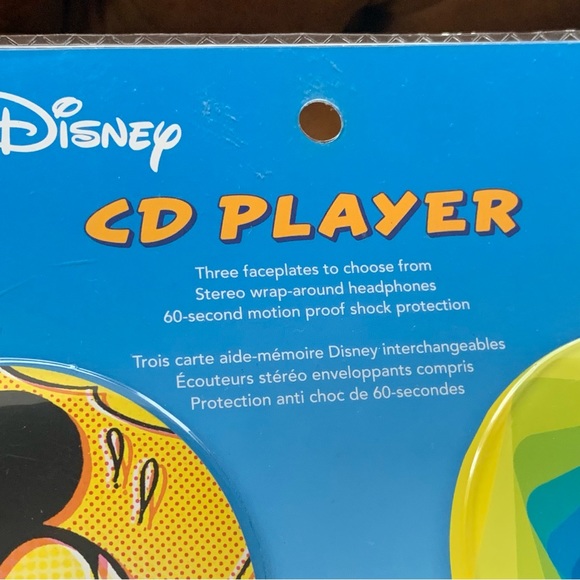 Y2K Disney Mickey Mouse CD Player & headphones Brand New NIB NWT - Picture 3 of 8